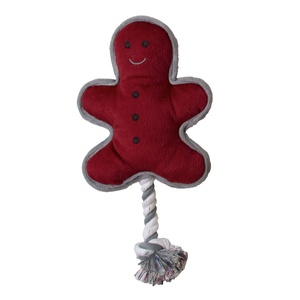 Gingerbread Man Dog Toy