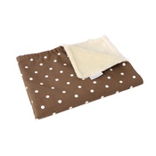 Charley Chau - Faux-Fur Fleece Comforters - Dotty Chocolate