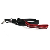 SpiffyDog - Striped Red Dog Lead