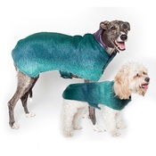 PetsPyjamas - Luxury Green Mohair Dog Coat