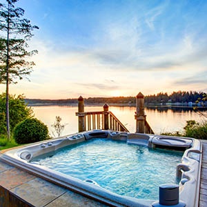 <strong>Cottages With Hot Tubs</strong> Check out our curated collection of cottages with the added luxury of your very own hot tub. Relax and recharge under the stars with bubbly in hand.