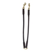 Pear Tannery - Rolled Leather Dog Coupler – Chocolate Brown