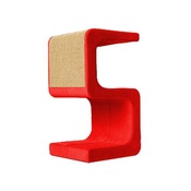 Catworks - Scratching Post - Letter S - Red