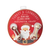 House of Paws - Bauble with Dog Bone - Turkey Cranberry