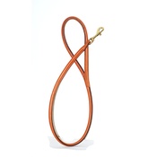 Pear Tannery - Handmade Rolled Leather Dog Lead in Tan