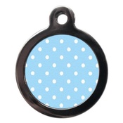 PS Pet Tags - Polka Dot Pet ID Tag - Blue