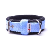 El Perro - 2.5cm width Fleece Comfort Dog Collar – Baby Blue