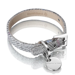 Harris Tweed Collar – Silver Grey