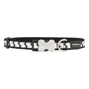 Ziggy Reflective Dog Collar – Black