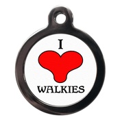 PS Pet Tags - I Love Walkies Pet ID Tag