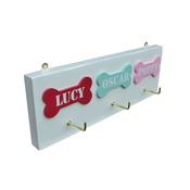 Crafty Pup - 3D Personalised Lead Holder with Three Bones