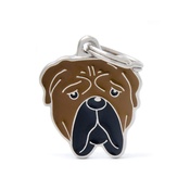 My Family - Bullmastiff Engraved ID Tag