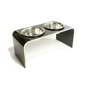 Lola and Daisy - Black Raised Dog Bowl Holder