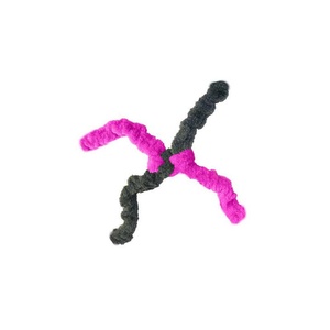 Fuzzies Springy Thing Fuchsia Dog Toy