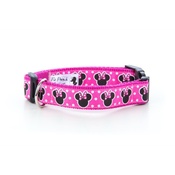 Pet Pooch Boutique - Minnie Mouse Pink Dog Collar 1" Width