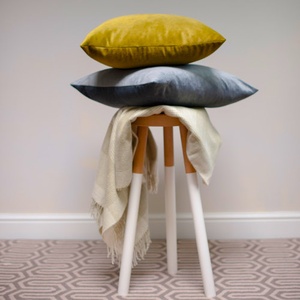 Velvet Scatter Cushion - Turmeric