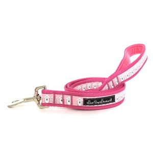 Pink Beach Huts Dog Lead