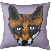 Lisa Bliss - Fox Print Cushion in Mauve