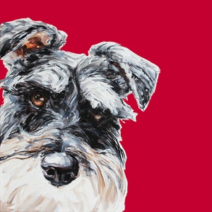 "Red" Schnauzer Art Print