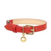 Cheshire & Wain - Leather Red Cat Collar