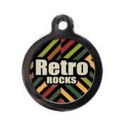 PS Pet Tags - Retro Rock Pet ID Tag