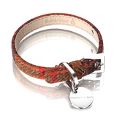 Hennessy & Sons - Harris Tweed Collar – Rusty Red Brown