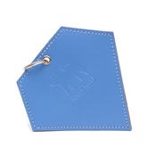 Hiro + Wolf - Leather Diamond Poo Pouch – Botanical Blue