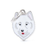 My Family - Samoyed Engraved ID Tag
