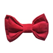 Dapper Pets - Fuchsia Velvet Dog Bow Tie