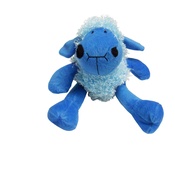Hem & Boo - Plush Curly Lamb Puppy Squeaky Toy - Blue