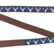 Pet Pooch Boutique - Country Stag Navy Blue Lead