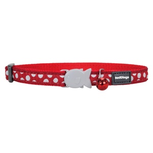 White Spots on Red Cat Collar