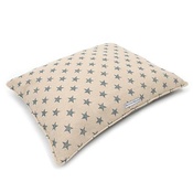 Mutts & Hounds - Navy Star Linen Pillow Dog Bed