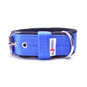 El Perro - 4cm width Fleece Comfort Dog Collar - Royal Blue