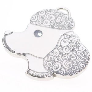 Silver Poodle Tag