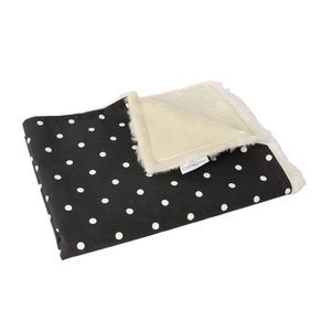 Faux-Fur Fleece Comforters - Dotty Charcoal