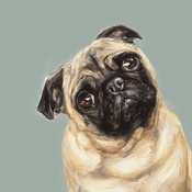 Paint My Dog - Tan Pug Art Print