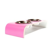 Lola and Daisy - White Gloss Raised Pet Bowl