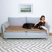 The Lounging Hound - Wool Sofa Topper - Camel