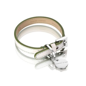 Polo Collar White/Green