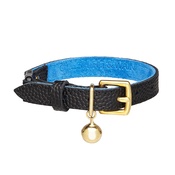 Cheshire & Wain - The 'Beluga' Cat Collar - Caviar Grain Leather