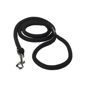 Braided Dog Lead – Jet Black