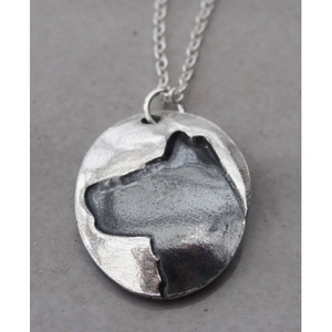 Silver Alsatian Cameo Necklace