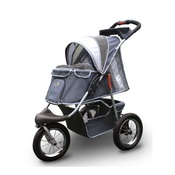 InnoPet - Grey Comfort Dog Buggy with Airfilled Tyres