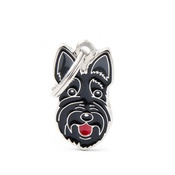 My Family - Scottish Terrier Engraved ID Tag