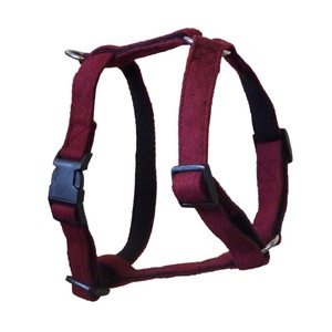 Maroon Wool Dog Harness