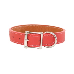 Tuscany Leather Dog Collar – Orange