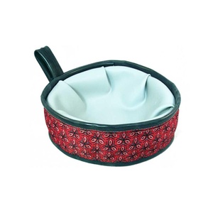 Trail Buddy Pet Travel Bowl – Red Tri-Style