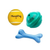 Planet Dog - Orbee Tuff Tennis Ball, Ringo, Blue Bone Bundle