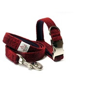 My McDawg - Red Check Collar & Lead Set